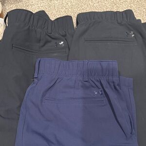 Three Under Armour Tailored Size 8 Golf Athletic Pants Like New